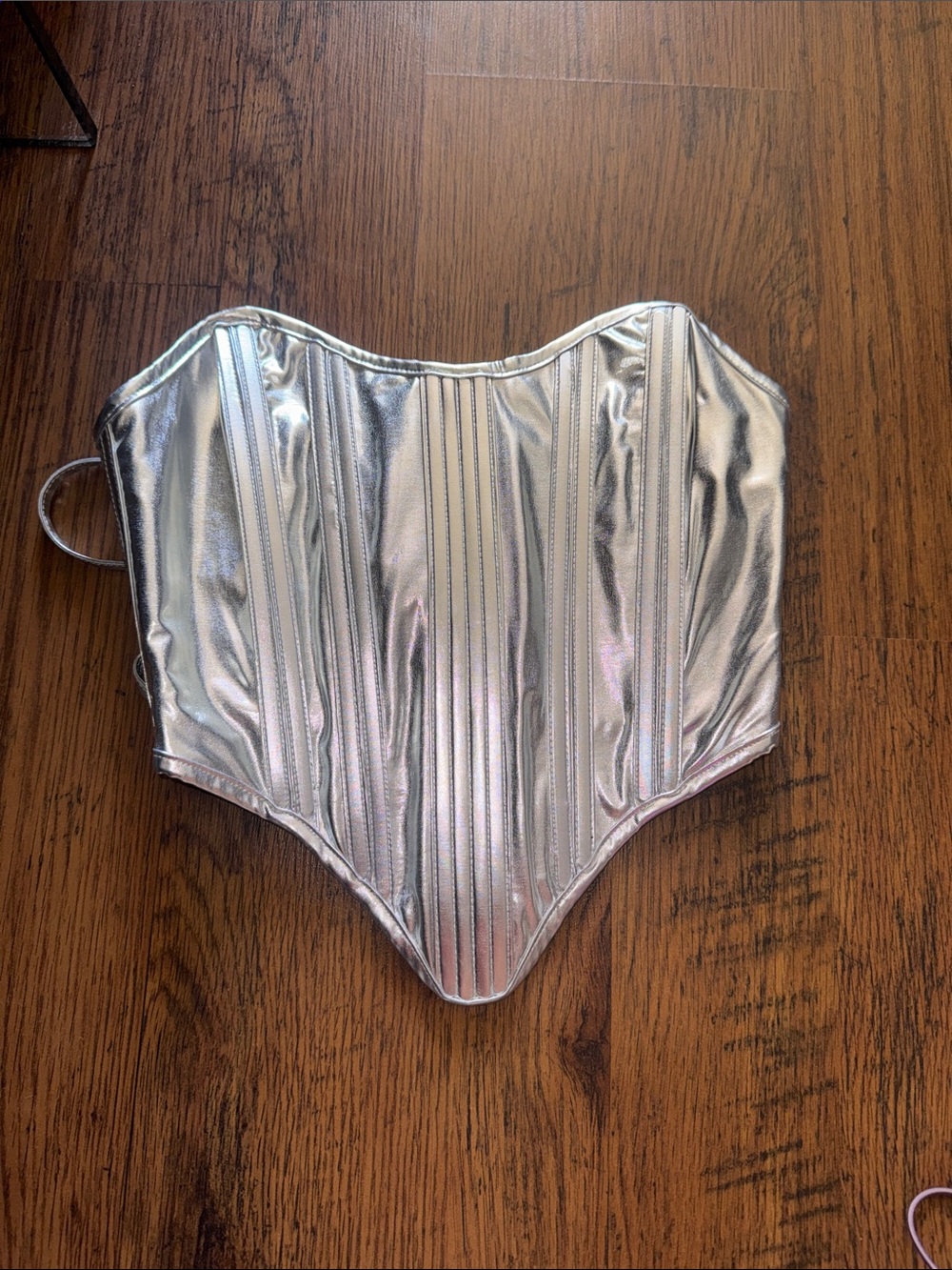 Silver Metallic Corset Top 2.R.4
